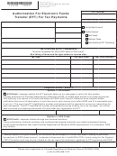 Form Dr 5785 - Authorization For Electronic Funds Transfer (eft) For Tax Payments
