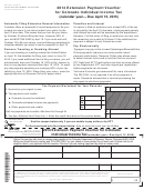 Form Dr 0158-i - Extension Payment Voucher For Colorado Individual Income Tax - 2014
