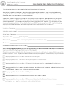 Form 41-160 - Iowa Capital Gain Deduction Worksheet
