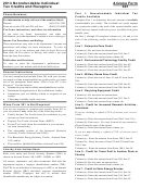 Arizona Form 301 - Nonrefundable Individual Tax Credits And Recapture - 2014
