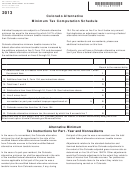 Form Dr 0104amt - Colorado Alternative Minimum Tax Computation Schedule - 2013