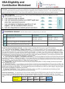 Hsa Eligibility And Contribution Worksheet