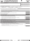 Form 3807 - California Local Agency Military Base Recovery Area Deduction And Credit Summary - 2015
