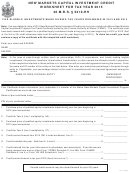 New Markets Capital Investment Credit Worksheet For Tax Year 2015
