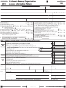 Form 199 - California Exempt Organization Annual Information Return - 2014