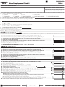 Form 3554 - California New Employment Credit - 2014
