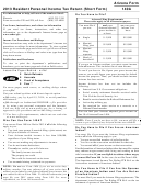 Instructions For Arizona Form 140a - Resident Personal Income Tax Return - 2013