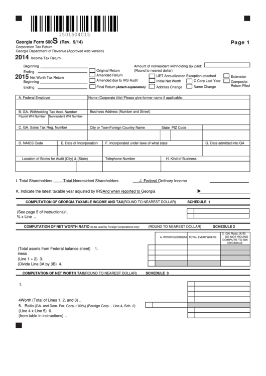 fillable-georgia-form-600s-corporation-tax-return-printable-pdf-download
