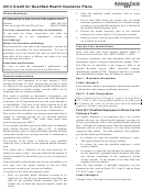Instructions For Form 347 - Credit For Qualified Health Insurance Plans - 2014