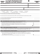 Form 3806 - California Los Angeles Revitalization Zone Deduction And Credit Summary - 2014