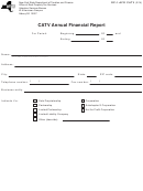 Form Rp-1-afr Catv - Catv Annual Financial Report