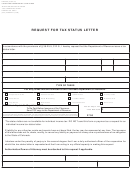 Form Dr 0096 - Request For Tax Status Letter - Colorado Department Of Revenue