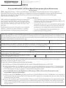 Form Dr 0074 - Pre-certification Of Qualified Enterprise Zone Business - 2014