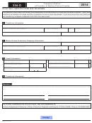 Form 334-o - Arizona Transferor Notice Of Transfer Of Motion Picture Credits - 2014