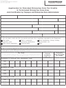 Form Dr 0078 - Application For Extended Enterprise Zone Tax Credits - Colorado Department Of Revenue