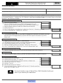 Arizona Schedule A - Itemized Deduction Adjustments - 2014