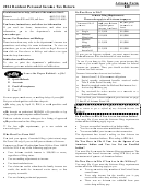 Instructions For Arizona Form 140 - Resident Personal Income Tax Return - 2014