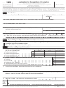 Form 1028 - Application For Recognition Of Exemption