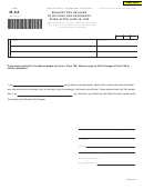 Form M-6a - Request For Release To Be Filed For Decedents Dying After June 30, 1983