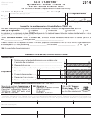 Form Ct-990t Ext - Application For Extension Of Time To File Unrelated Business Income Tax Return - 2014