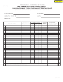 Fillable Form Ta-42 - Time Share Occupancy Worksheet - Calculation Of Total Fair Market Rental Value Printable pdf