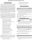 Instructions For Form K-84 - Worksheet For Kansas Technical And Community College Deferred Maintenance Credit
