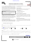 Fillable Form Ca-1001-V - Registration Application For Indians Printable pdf