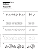 Repeat It - Pattern Worksheet With Answers Printable pdf