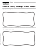 Problem Solving Strategy: Draw A Pattern - Pattern Worksheet With Answers