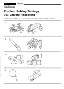 Problem Solving Strategy: Use Logical Reasoning - Pattern Worksheet Printable pdf