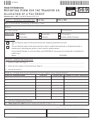 Form 569 - Reporting Form For The Transfer Or Allocation Of A Tax Credit - 2011