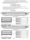 Form T-69es-slb - Declaration Of Surplus Lines Broker Estimated Tax - 2013