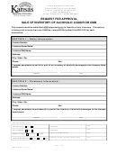 Form Abc-812 - Request For Approval Sale Of Inventory Of Alcoholic Liquor Or Cmb