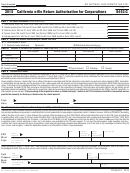 Form 8453-c - California E-file Return Authorization For Corporations - 2015