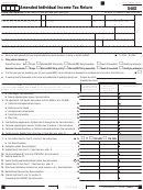 California Form 540x - Amended Individual Income Tax Return - 2015