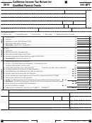 Form 541-qft - California Income Tax Return For Qualified Funeral Trusts - 2014