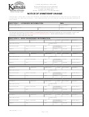 Form Abc-809 - Notice Of Ownership Change