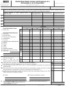 Fillable Form 8825 - Rental Real Estate Income And Expenses Of A Partnership Or An S Corporation Printable pdf