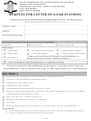 Fillable Request For Letter Of Good Standing Template - Rhode Island Department Of Revenue Printable pdf