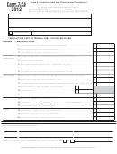 Form T-74 - Banking Institution Excise Tax Return - 2012