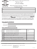 Form Htc-v2 - Rhode Island Historic Structures - Tax Credit - Processing Fee Form