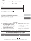 Form Hcp-4 - Hospital Licensing Fee Report