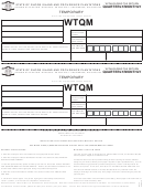 Form Wtqm - Withholding Tax Return