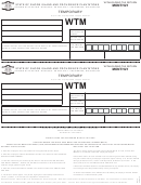 Form Wtm - Withholding Tax Return
