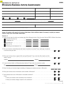 Form C101 - Minnesota Business Activity Questionnaire
