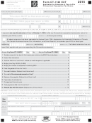 Form Ct-1120 Ext - Connecticut Application For Extension Of Time To File Connecticut Corporation Tax Return - 2015