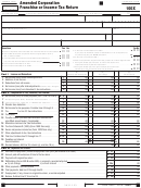 Form 110x - California Amended Corporation Franchise Or Income Tax Return