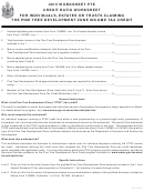 Worksheet Pte - Credit Ratio Worksheet For Individuals, Estates Or Trusts Claiming The Pine Tree Development Zone Income Tax Credit - 2015