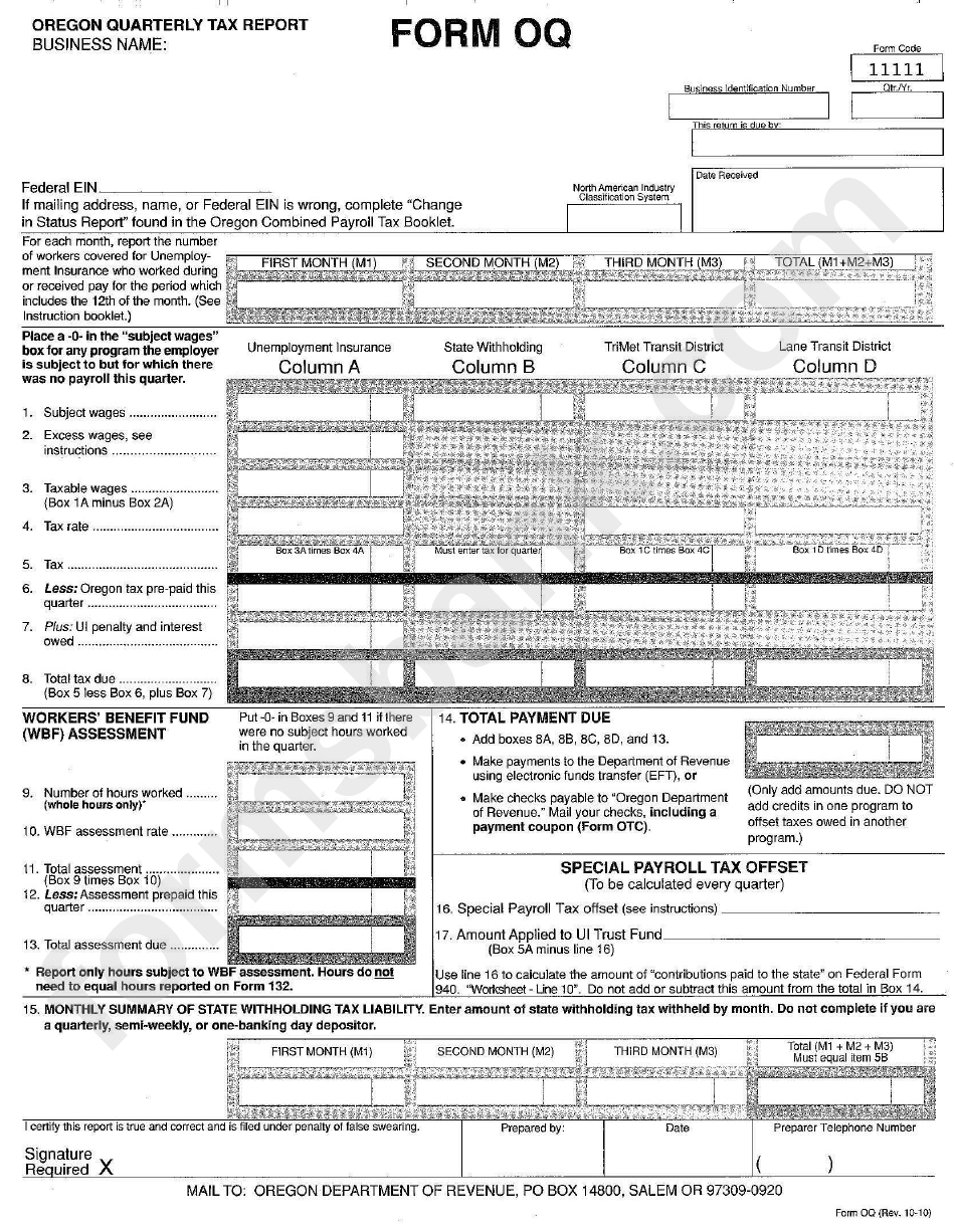 form-oq-oregon-quaterly-tax-report-printable-pdf-download