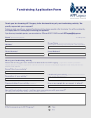 Fillable Fundraising Application Form Printable pdf